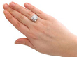 Art Deco Platinum and Diamond Ring Wearing
