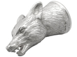 Sterling Silver Fox Head Stirrup Cup