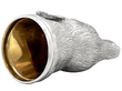 Sterling Silver Fox Head Stirrup Cup inside