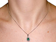 Emerald and Diamond Cluster Pendant
