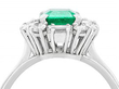Emerald and Diamond Cocktail Ring