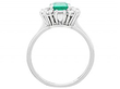 Emerald and Diamond Cocktail Ring