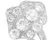 Vintage White Gold Diamond Cocktail Ring