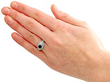  Sapphire and Diamond Dress Ring for Sale Wearing