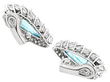 Aquamarine and diamond earrings