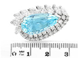 aquamarine earring size