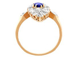 Sapphire and Diamond Marquise Ring 1900s