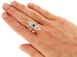 Sapphire and Diamond Marquise Ring Wearing