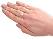 Half Carat Engagement Ring Wearing