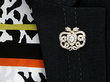 Wearing Victorian Snake Brooch