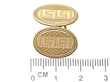 Hallmarked Gold Oval Cufflinks