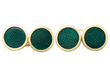 Green Enamel Cufflinks