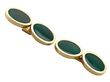 Green Enamel Cufflinks