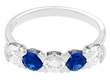 Five Stone Sapphire & Diamond Ring