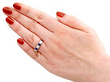 Five Stone Sapphire & Diamond Ring Wearing