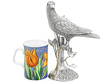 Silver Bird Table Ornament
