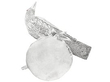 silver bird ornament 