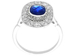 Sapphire Dress Ring in Platinum