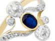 Sapphire and Diamond Ring