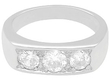 1930s trilogy ring in white gold