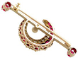 Antique Crescent Moon Brooch