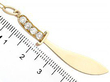 Gold Sword Pendant with Diamonds