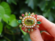 Gemstone Brooch outside