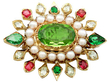 Gemstone Brooch