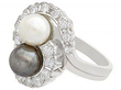 white and black pearl ring