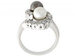 black and white pearl ring