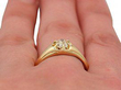 gents solitaire ring on finger