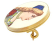 Enamel Brooch in Yellow Gold