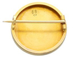 Enamel Brooch in Yellow Gold