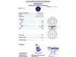 Blue Sapphire and Diamond Platinum Ring Certificate