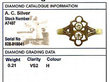 European diamond ring grading card