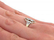 European diamond ring on hand