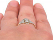 European diamond ring on finger