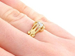 Gold Engagement Ring Wearing