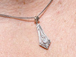 Diamond Drop Pendant Wearing