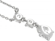 Diamond White Gold Drop Necklace Back