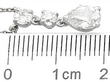 Diamond White Gold Drop Necklace Size