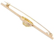 gold chick brooch