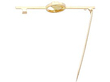 gold chick brooch open