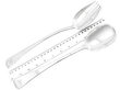 Antique Salad Servers with Ruler