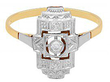 art deco diamond dress ring