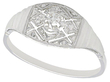 Diamond Dress Ring in White Gold