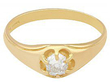 gold gents diamond ring