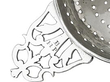 Antique Silver Lemon Strainer