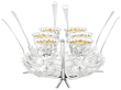 Silver Egg Cruet Set