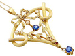 Antique Art Nouveau Pendant in Gold